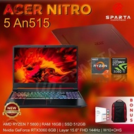 Laptop Gaming Murah Acer Nitro 5 An515 Ryzen 7 5 Ram 16Gb Ssd 512