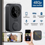 【In stock】Smart Doorbell Wireless Doorbell Security Camera Two-Way HD Video Remote Call Rechargeable Wireless WiFi DoorBell CVYO