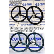 Sport rim custom open hub (Enkei) yamaha y15 y15zr y16 y16 1.6 1.6 3 batang 3 btg tiga batang