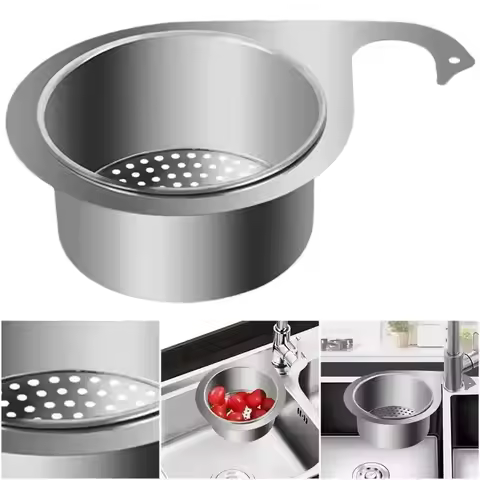 Stainless Steel Swan Sink Filter Basket Kitchen Sink Dedicated Swan Filter Basket Corner Hanging Dra