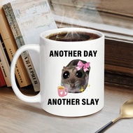 1pc, Another Another Slay Coffee Mug, 11oz Ceramic Cup, Summer Winter Drinkware. Funny Holiday Gifts