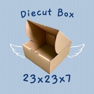 Diecut box 23x23x7
