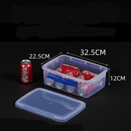 กล่องพลาสติกใสสี่เหลี่ยมความจุขนาดใหญ่ตู้เย็นเก็บของตู้โชว์แช่เย็นตู้เก็บอาหารกล่องอาหาร กล่องใส่อาหาร กล่องใส่ผลไม้