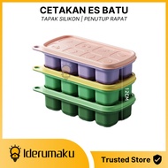 8-Box Silicone Ice Cube Tray for Jelly Pudding Ice Cube Storage