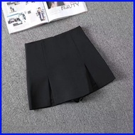 ❀ ✹ ◄ Skirt For Woman Palda Plaid Skirt For Women Black White Skirt With Slit High Waist Women's Sh