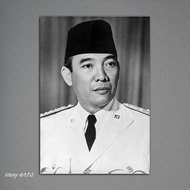 Poster Ir. Soekarno ukuran A4 Poster Pahlawan