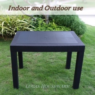 DINNING TABLE/RATTAN DESIGN 24X38 RECTANGLE TABLE AND 32X32 SQUARE INDOOR OUTDOOR DINNING TABLE