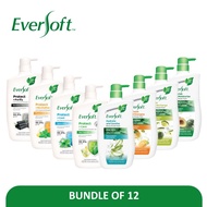 [Bundle of 12] EVERSOFT Botanical Extract / Anti-Bacterial Shower Foam 950g x12 [Body Wash]