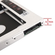 【Deal】 Aluminum 2nd Hard Drive HDD SSD Case Enclosure Optical bay Caddy Frame 12.7mm SATA 3.0 for Ma