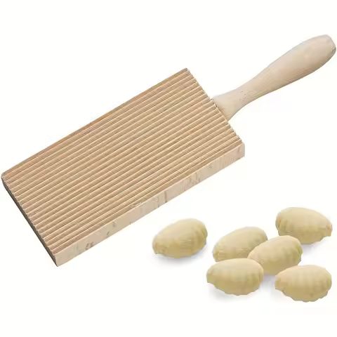 1pc Wooden Gnocchi and Cavatelli Pasta Board, 8.5 Inch