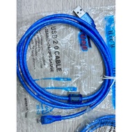 USB 2.0 Cable 28awg+24awg gauge 1.5m Printer Cable