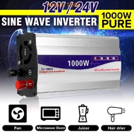 1000W Inverter 12v/ 24v to 220v Voltage Transformer Converter Pure Sine Wave Power Inverter
