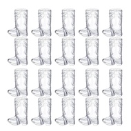 Bulk Pack of 20 Mini Reusable Cowboy Boot Shot Cup Great for Celebrations
