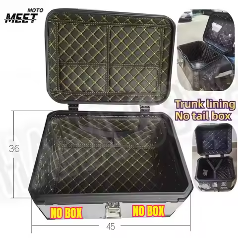 Universal Square Box Motorcycle Trunk Liner Electric Vehicle Tailbox Detachable Cushion Inner Liner 
