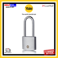 YALE High Security Padlock - Y120B/50/163/1 - 50mm Weather Resistant Brass Padlocks w/ Chrome Finish + 3 Keys