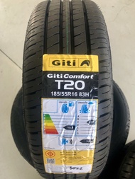 ยางใหม่ 185/55R16 ยี่ห้อ Giti Comfort T20 ขอบ14 - ขอบ16 ยางคุณภาพดี ราคาถูก แถมจุ๊บลมของแท้ (ราคาต่อเส้น)