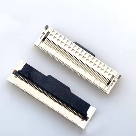 10Pcs 0.5MM FPC FFC Connector 51P 68P Front Flip Cover Wide Body LCD Socket With Buckle FPC FFC Port