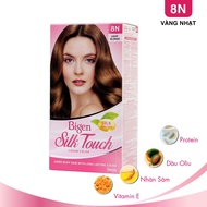 Thuốc nhuộm tóc phủ bạc Bigen Silk Touch 8N - Vàng Nhạt