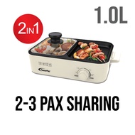 PowerPac Steamboat with BBQ Grill 2 in 1 Multi Cooker with Non-stick inner pot (PPMC728/PPMC763/PPMC