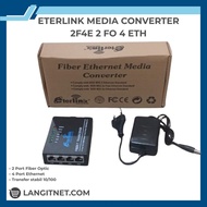 ETERLINK MEDIA CONVERTER 2F4E 2 FO 4 ETH