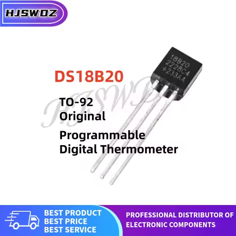5/10/20PCS Original New 18B20 DS18B20 DS18B TO-92 Temperature Sensor Programmable Digital Thermomete