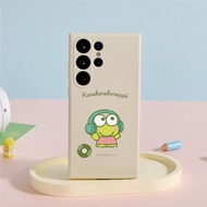 三麗鷗男團大眼蛙聽音樂純色矽膠SAMSUNG手機殼