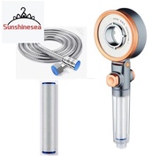 Shower Head with Hose&amp;Filter,Water-Saving High-Pressure Shower Head,Massage SPA Hand Shower,Double-Sided Shower Head