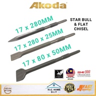AKODA Star Bull Point Chisel Flat Chisel 17 X 280MM