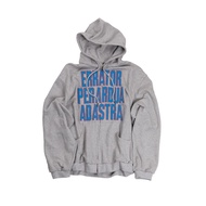 Ad Astra Applique 2way Hoodie Zip Up Grey