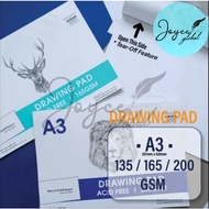 Masterprint • A3 Drawing Pad (Landscape) 135 / 165 / 200 GSM DBL135-A3 / DBL165-A3 / DBL200-A3