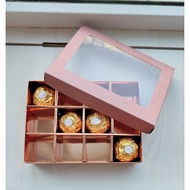 12-hole rose gold partition box storage box