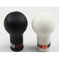 RALLIART 5 Speed Auto Gear Shift Knob Black/White Car Manual Transmission (MT)