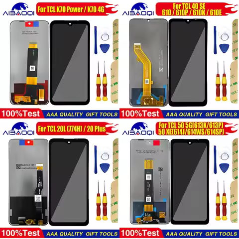 For TCL 20L (774H)/20 Plus/40 SE/610P/610K/610E/50 XE (614J 614WS 614SP)/50 5G (613K 613P)/K70 Power