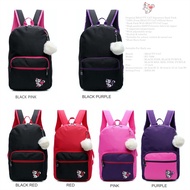 Malaysia seller Beauty Cat Beg Sekolah Galas Belakang Perempuan Scholl Bag Travel Outdoor Lady Backp