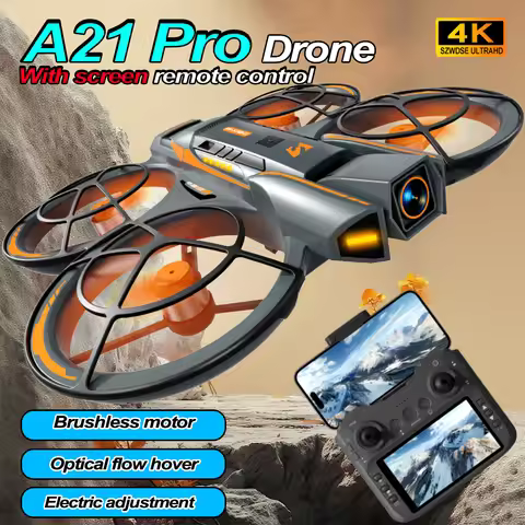 A21 Pro Drone Professional FPV 4K HD Dual CameraWiFi Brushless Motor optical flow hover electric adj