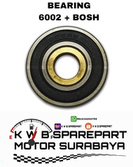 Bearing 6002 + Bosh Tengah Kuningan (Kagayaku) - Laker Blok Bak CVT Beat Vario Scoopy Spacy / Klaker