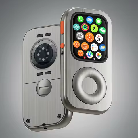 RePod Aluminum Alloy Protective Case for Apple Watch Series 7/8/9, Apple Watch Case with Click Wheel