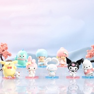 Genuine Miniso Sanrio Blind Box Cinnamoroll Pochacco Figure★Sanrio Back Friends Series Mystery Box Toys Ornaments gifts