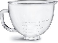 Kltchonald Tilt-Head Stand Mixer Glass Bowl, 5 QT,Compatible with Kitchenaid Artisan 5KSM125, 5KSM15