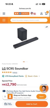 LG SC9S Soundbar with Subwoofer