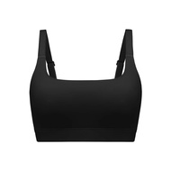 TWOPIECE Full Bust Sports Bra Wirefree Quick Dry Racerback Top Seamless Bralette for Large Chest Yog