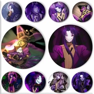 Game Anime The F-Freak C-Circus Jester Badge Round Art Brooch Clothes Backpack Accessories Lapelnd L