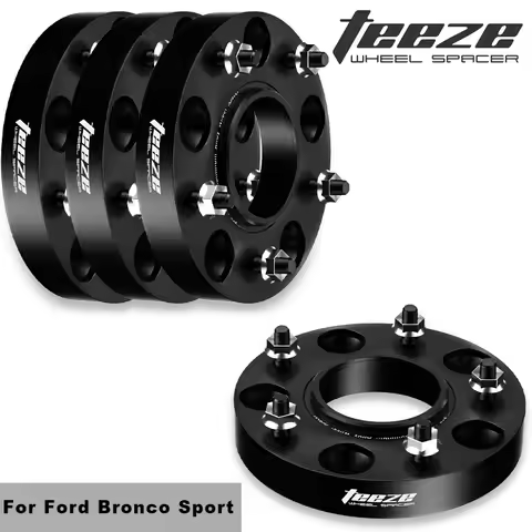 2/4pcs 5x108 63.4 M12x1.5 For Ford Bronco Sport Flange Plate T6-7075 Wheel Spacers Aluminum Alloy Hu