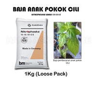 Baja Pembesaran Pokok Cili - Nitrophoska Green 1Kg (Loose pack)