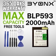 BYONX Battery Bateri BLP593 Battery for Oppo Neo 5 (2015) / Neo 5s / A31 (2015) / A31T (2000mAh)