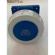 AJCEE Waterproof Industrial Plug Socket AJ-4232 16A 32A Aviation Concealed 3-Core 4-Core 5-Hole Conn