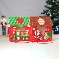 Merry Christmas Box Christmas Box Christmas Box Brown Red And Green Red Box Cookies Box