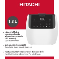 New! Hitachi ฮิตาชิ หม้อหุงข้าว 860-1020 วัตต์ ขนาด 1.8 ลิตร รุ่น RZ-R18XN W สีขาว