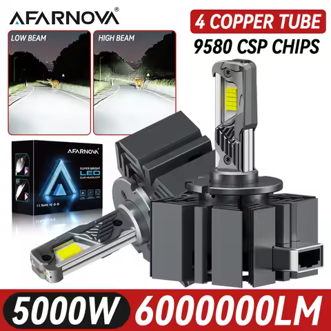 D1S D3S 4 Copper Tube D Series D2S D4S D1R D3R LED Headlight Bulbs 6000K White 9580 CSP CHIPS Plug a