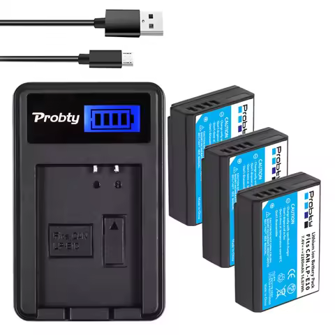 2280mAh LP-E10 LPE10 LP E10 Battery for Canon EOS 1100D 1200D 1300D 1500D 2000D 3000D Kiss X50 X70 X